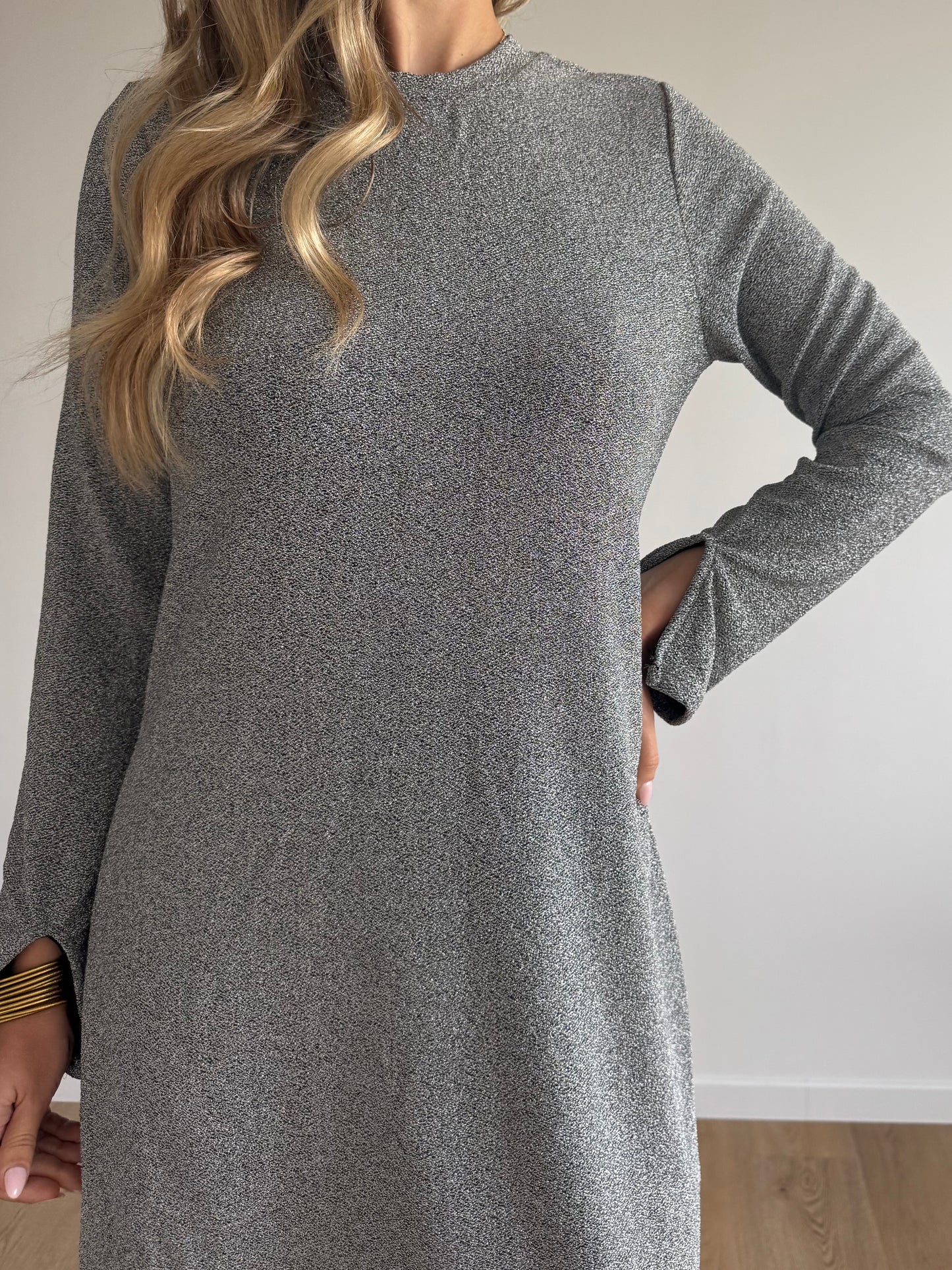 Robe courte argent FILIPA