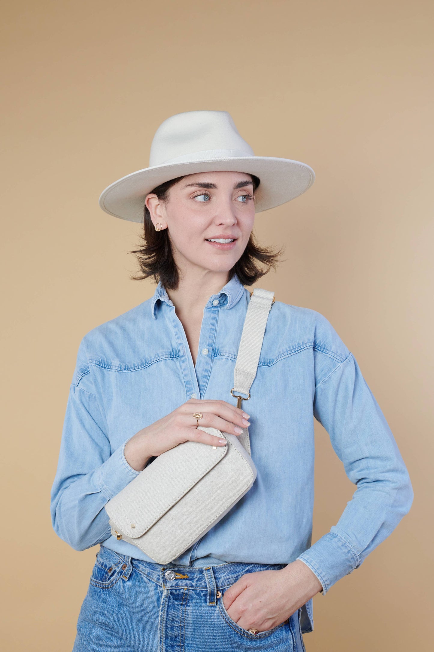 SAC BANANE COTON LIN EMILIE