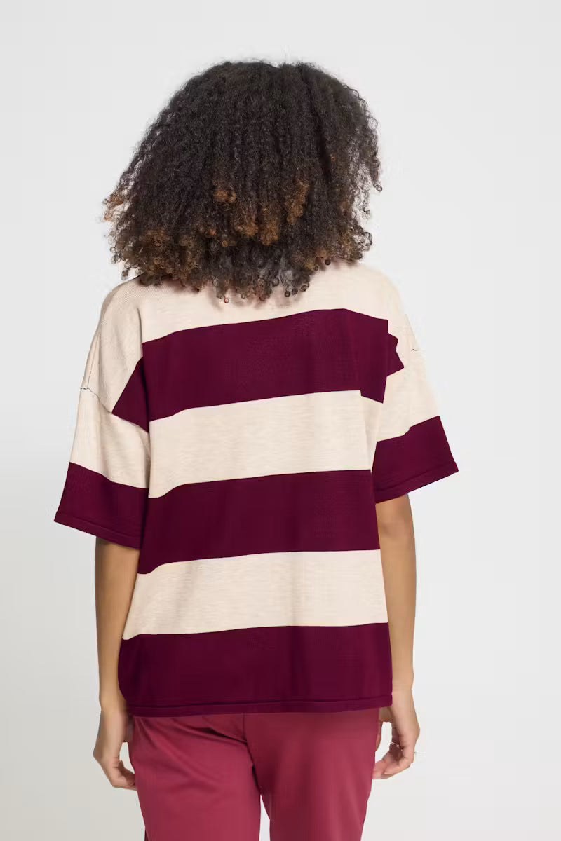 Sweat manches courtes Rayé Luls