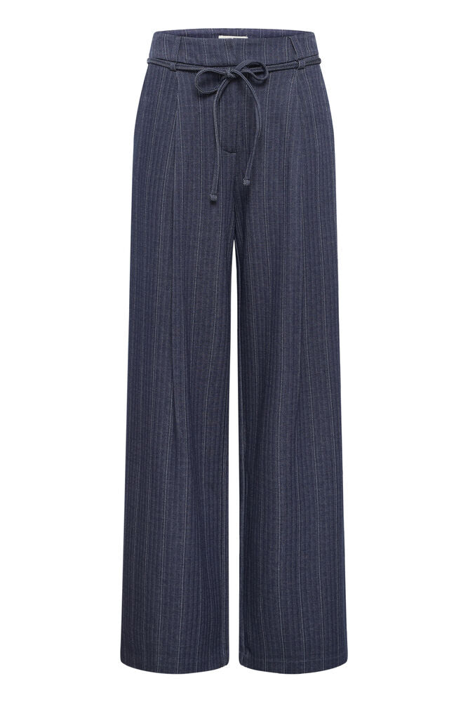 Pantalon Kate Wide Bleu à rayures