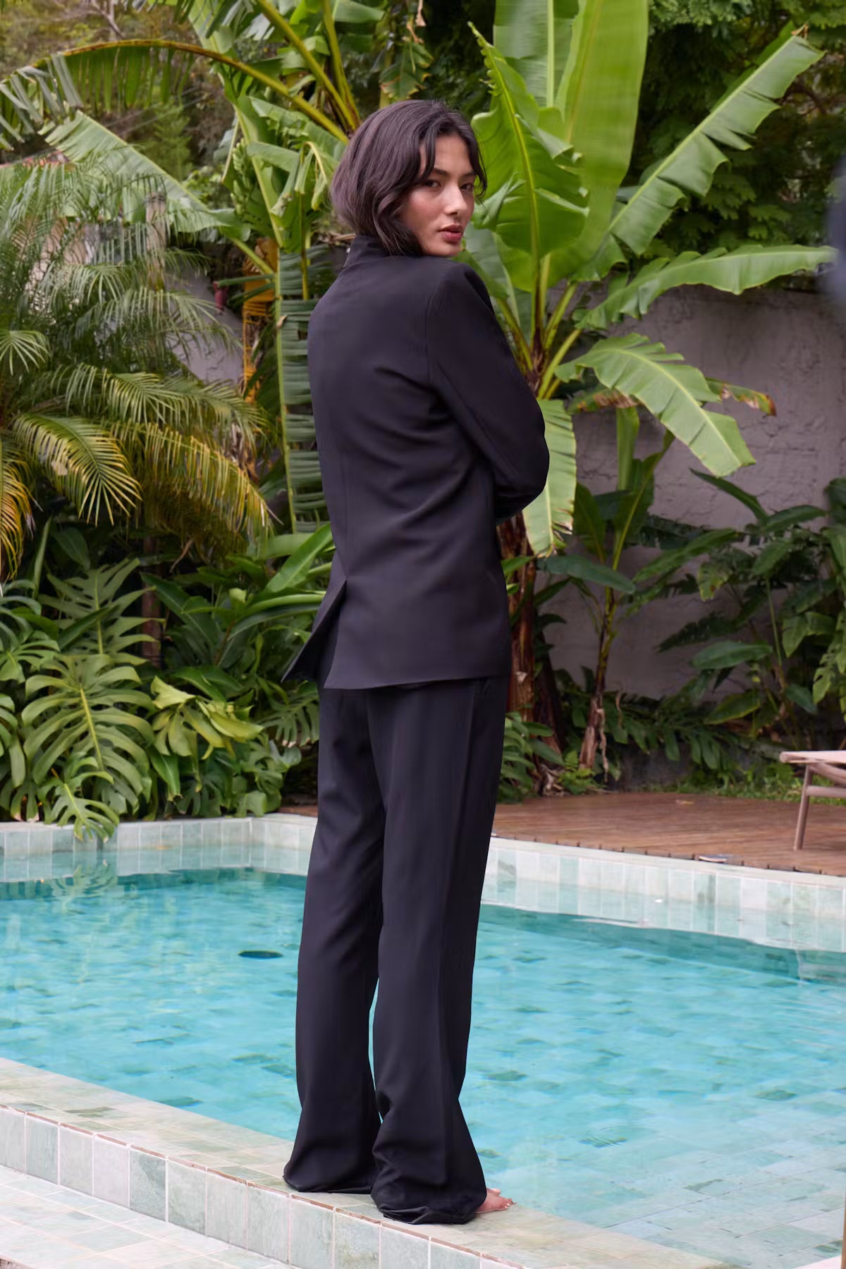 Blazer long Fava Black
