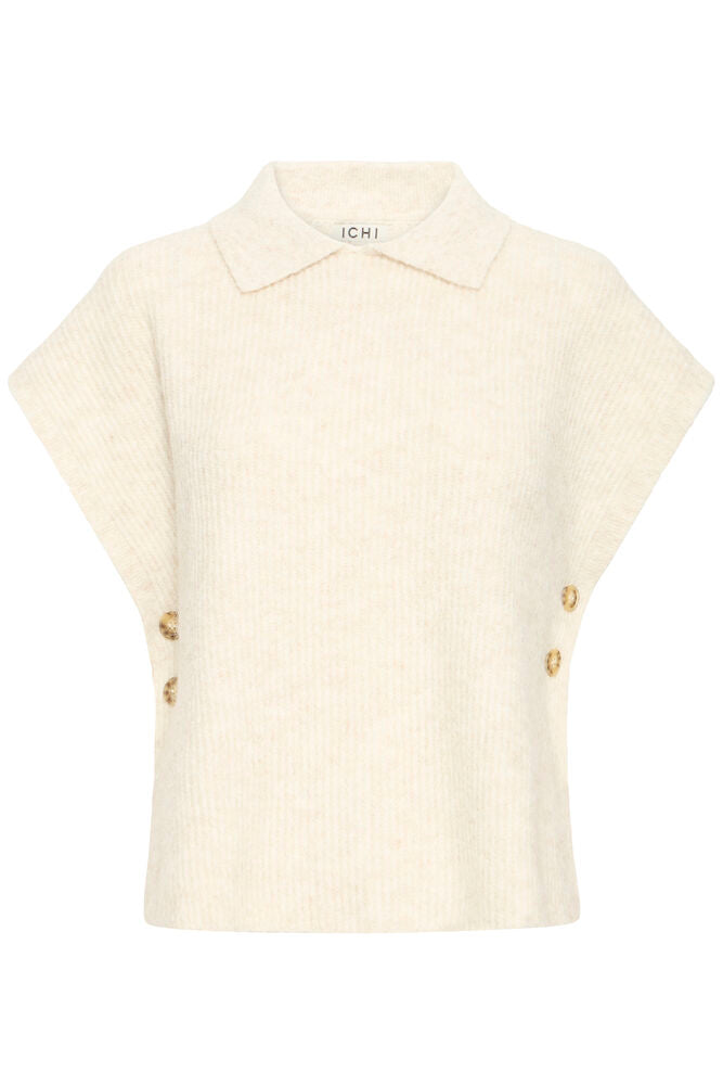 Pull Aylva sans manche Beige