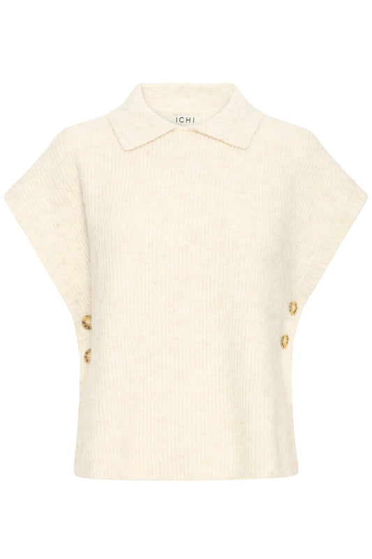 Pull Aylva sans manche Beige
