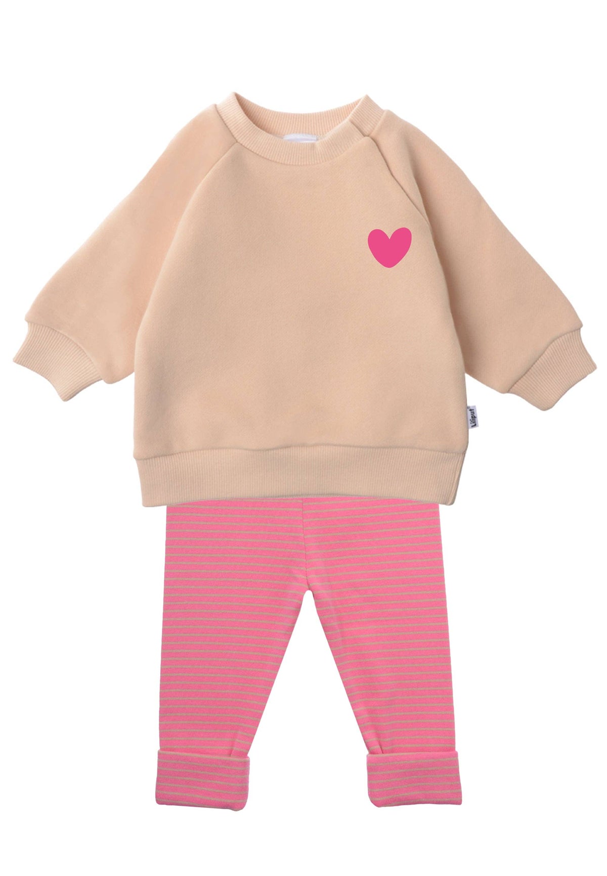 Ensemble 2 pièces bébé avec sweat-shirt « Heart » et leggings