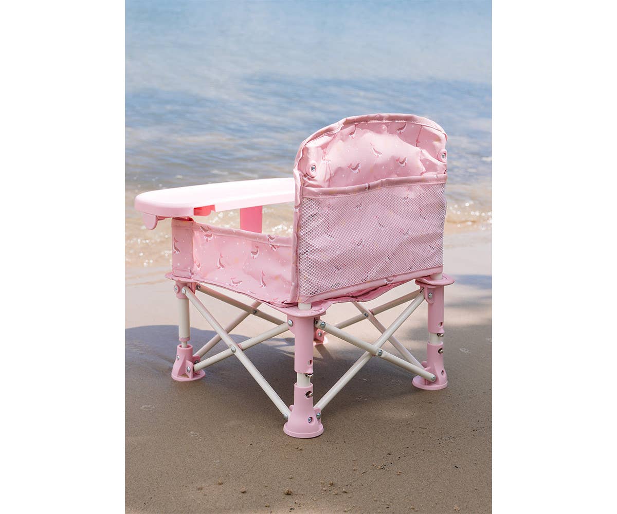 Chaise pliante enfant Baleine rose