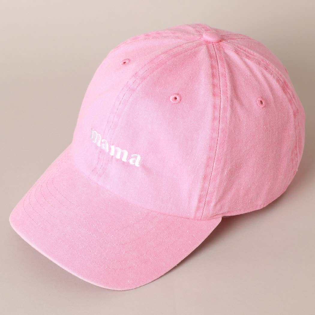 Casquette de baseball en coton brodée « mama »