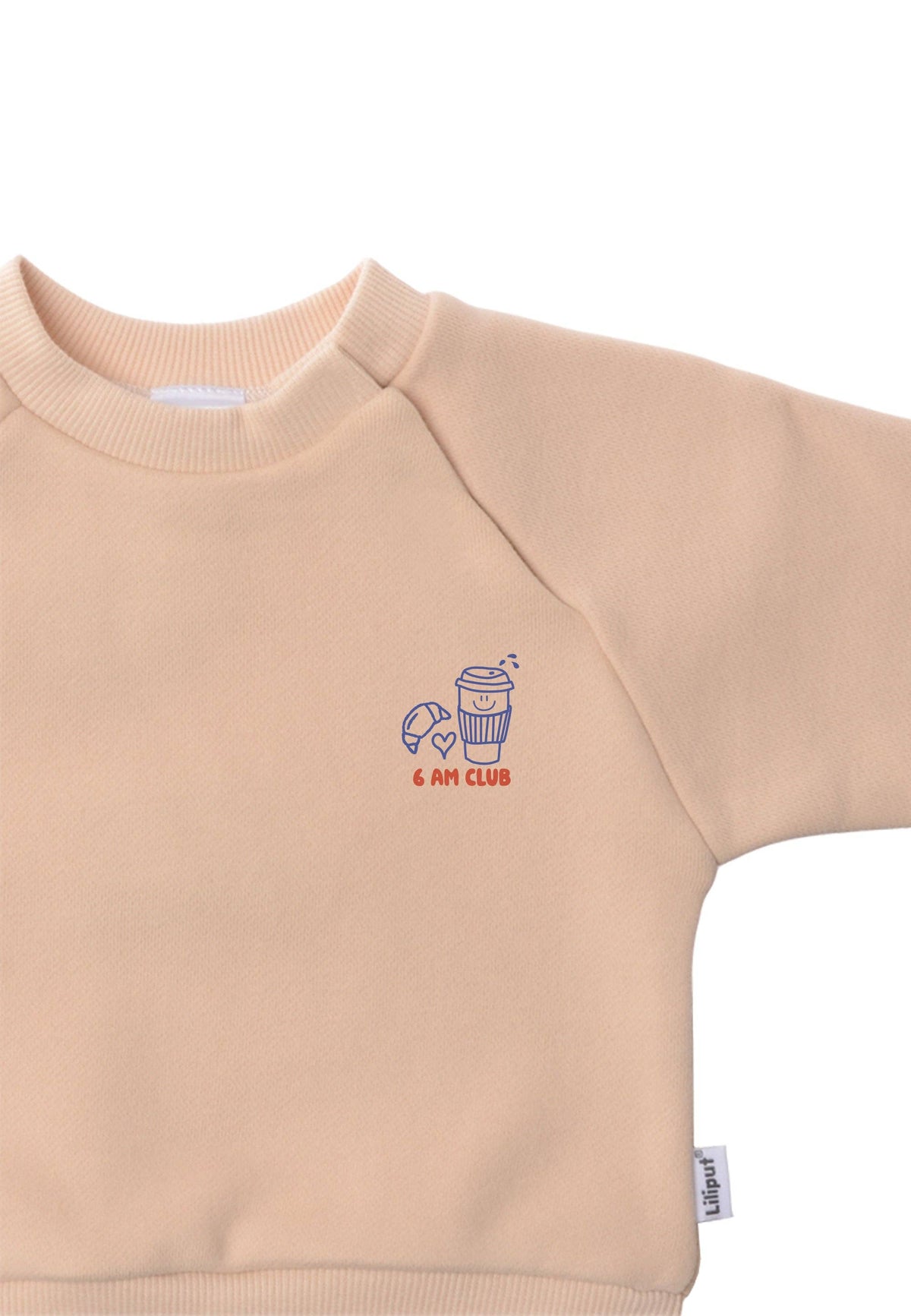 Sweatshirt beige « Cacao before Chaos » Édition Mini and Me
