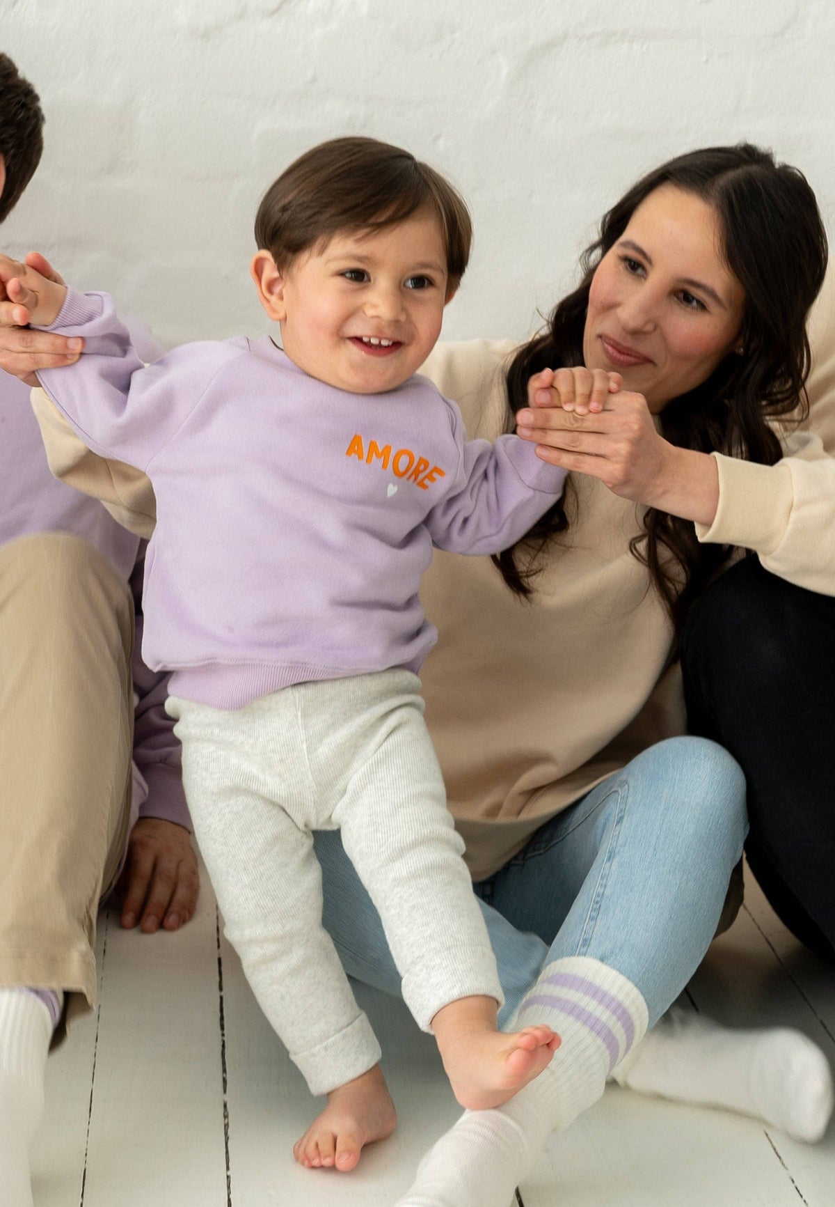 Leggings bébé gris chiné