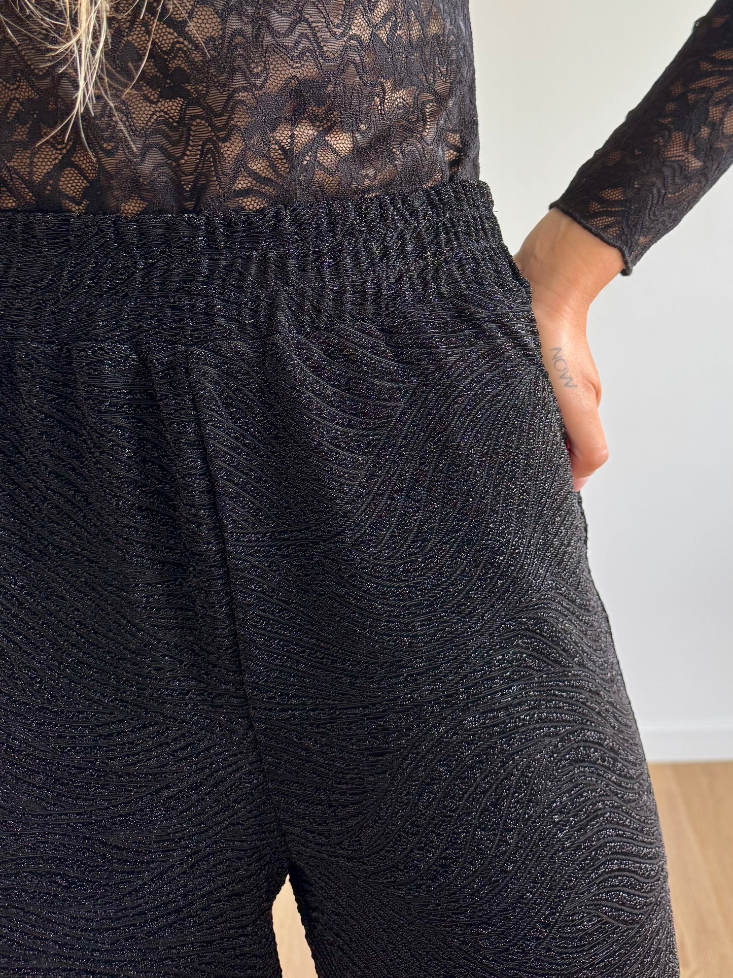 Pantalon noir pailletté INAREEN