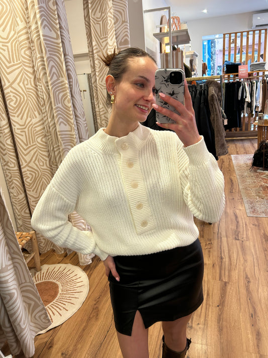 Pull blanc IHDELANEY