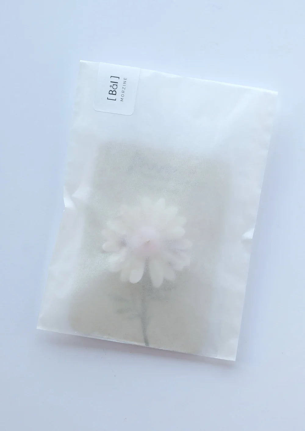Carte "Merci" avec bougie parfumée Rose&Poire