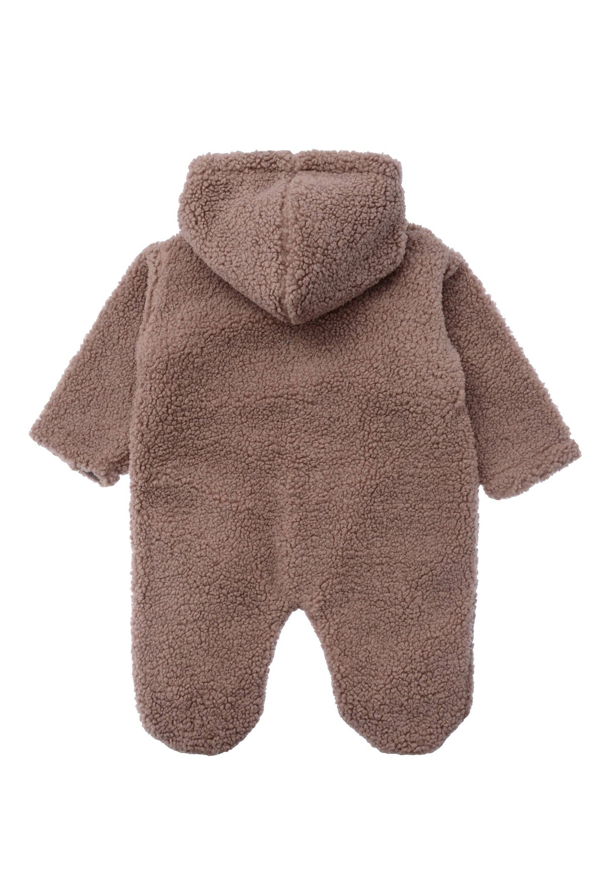 Combinaison bouclé en polaire vieux rose