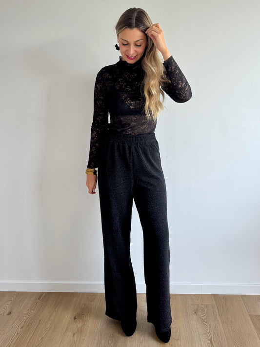 Pantalon noir pailletté INAREEN