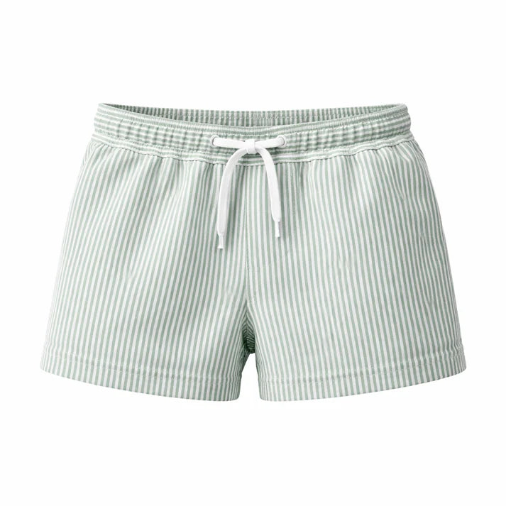 Short anti-UV UPF50+ Seersucker amande