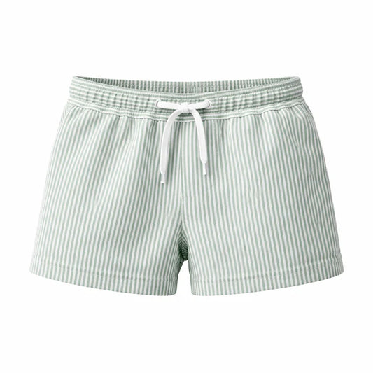 Short anti-UV UPF50+ Seersucker amande