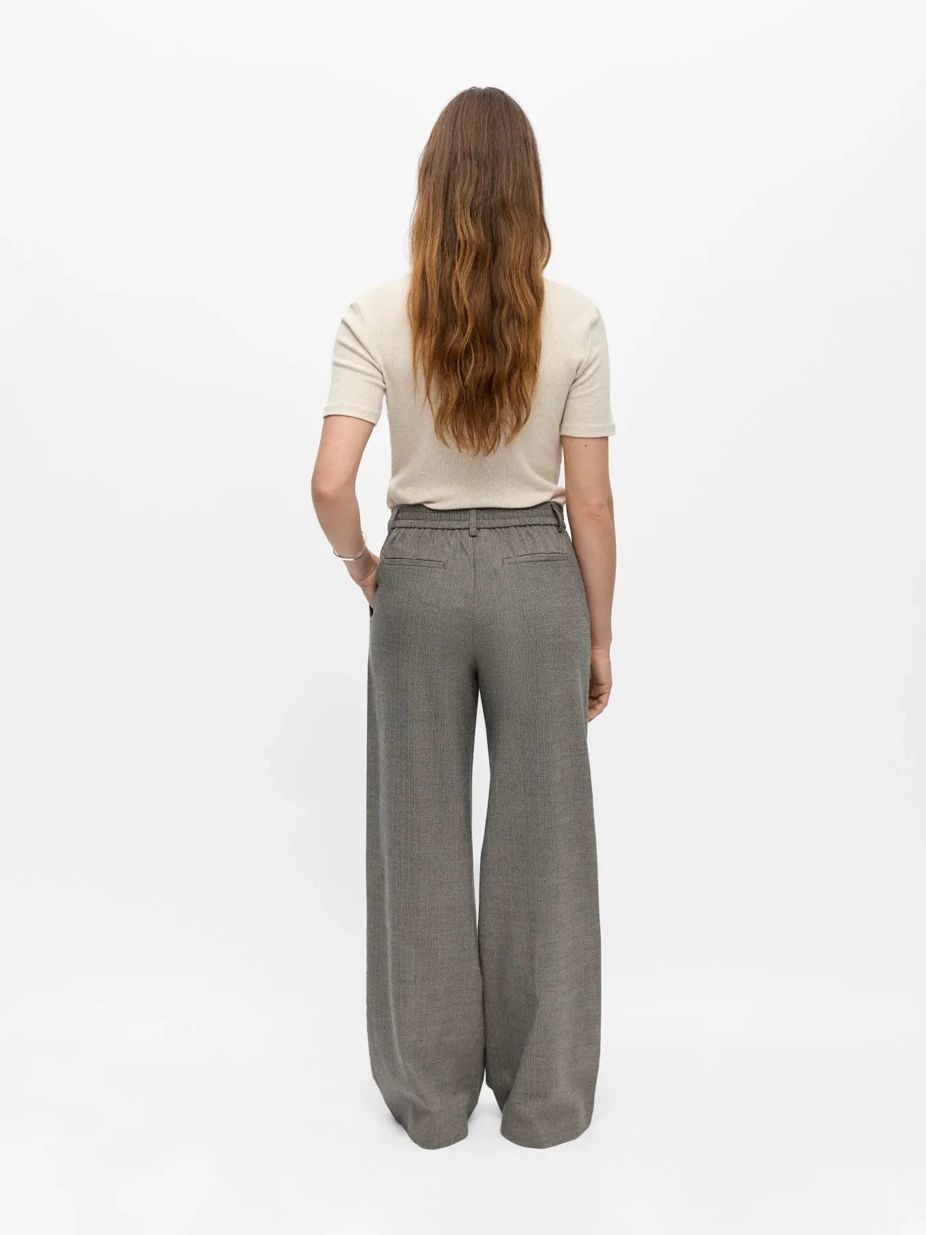 Pantalon Lisa Wide Grey Thin beige