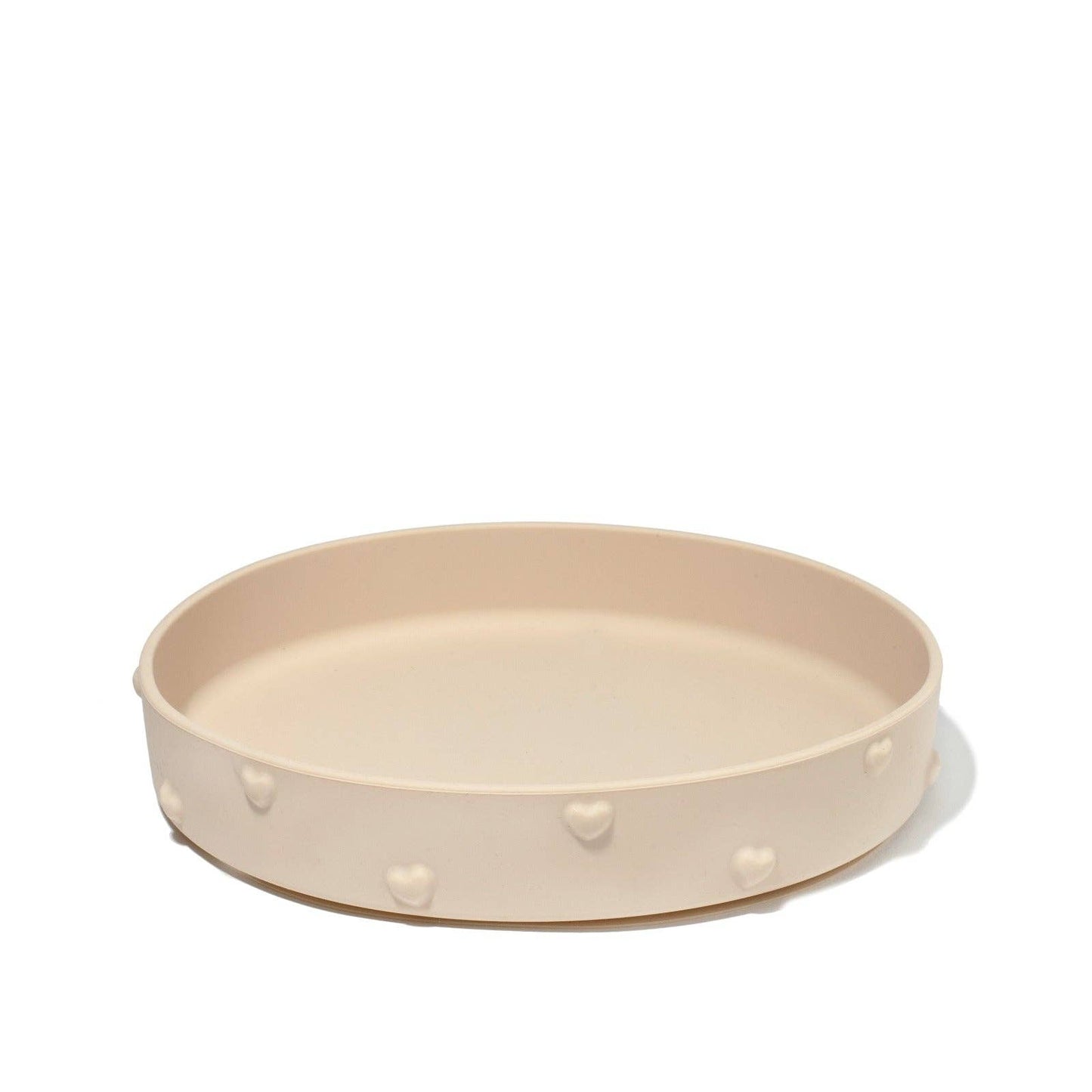 Assiette Ina avec ventouse crème
