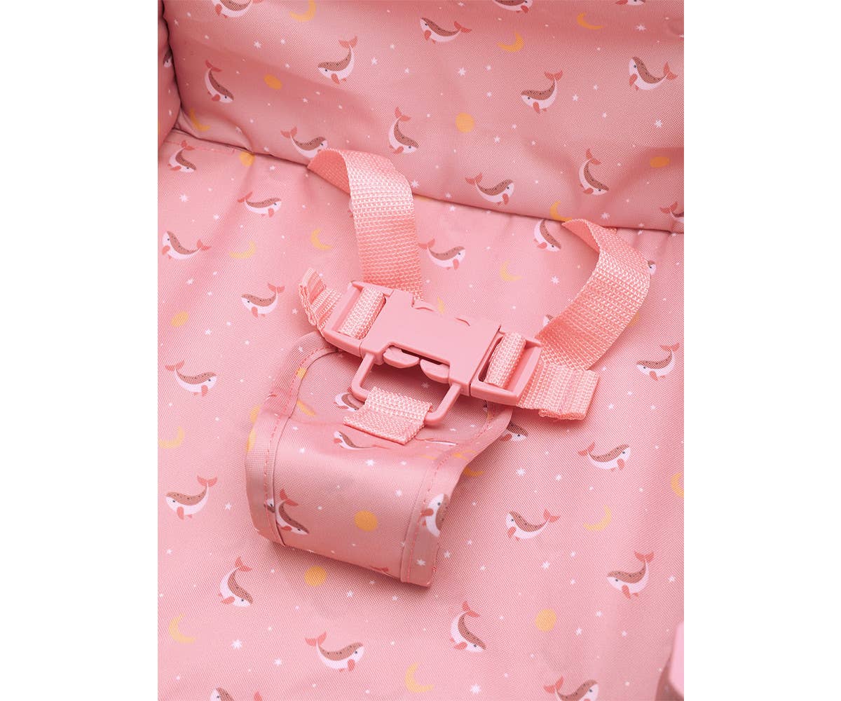 Chaise pliante enfant Baleine rose