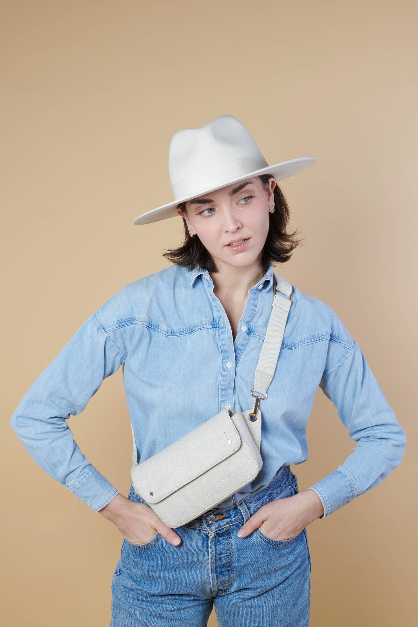 SAC BANANE COTON LIN EMILIE