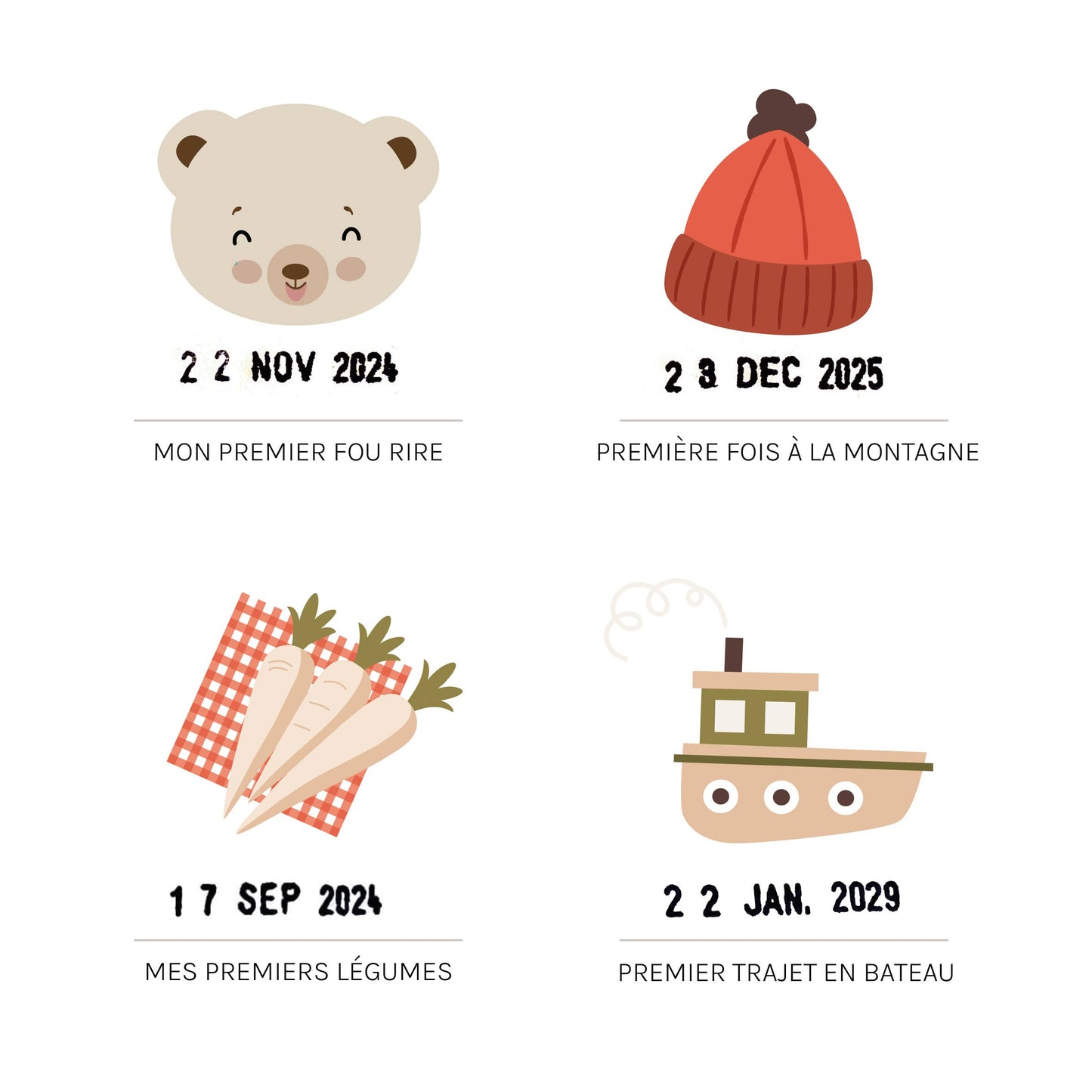 Affiche "Mes premières fois" - Ourson