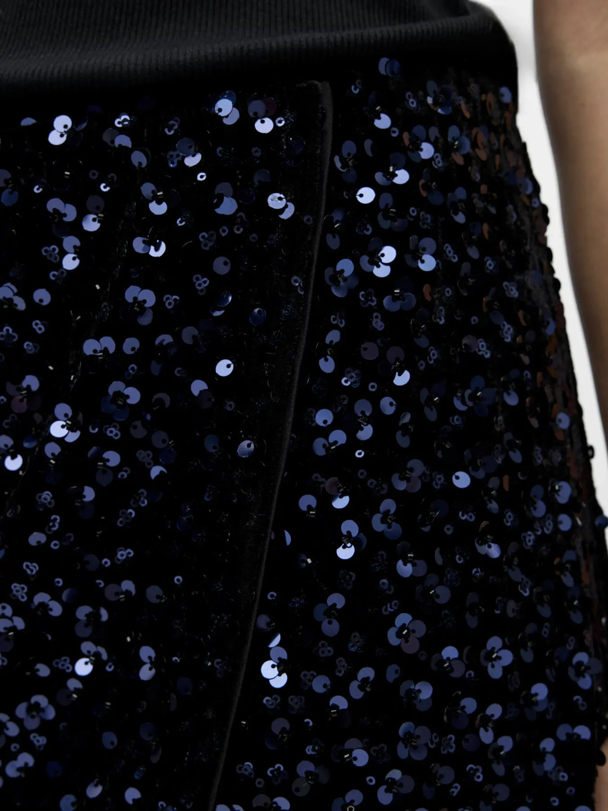 Jupe Jelis Bleu marine à paillettes