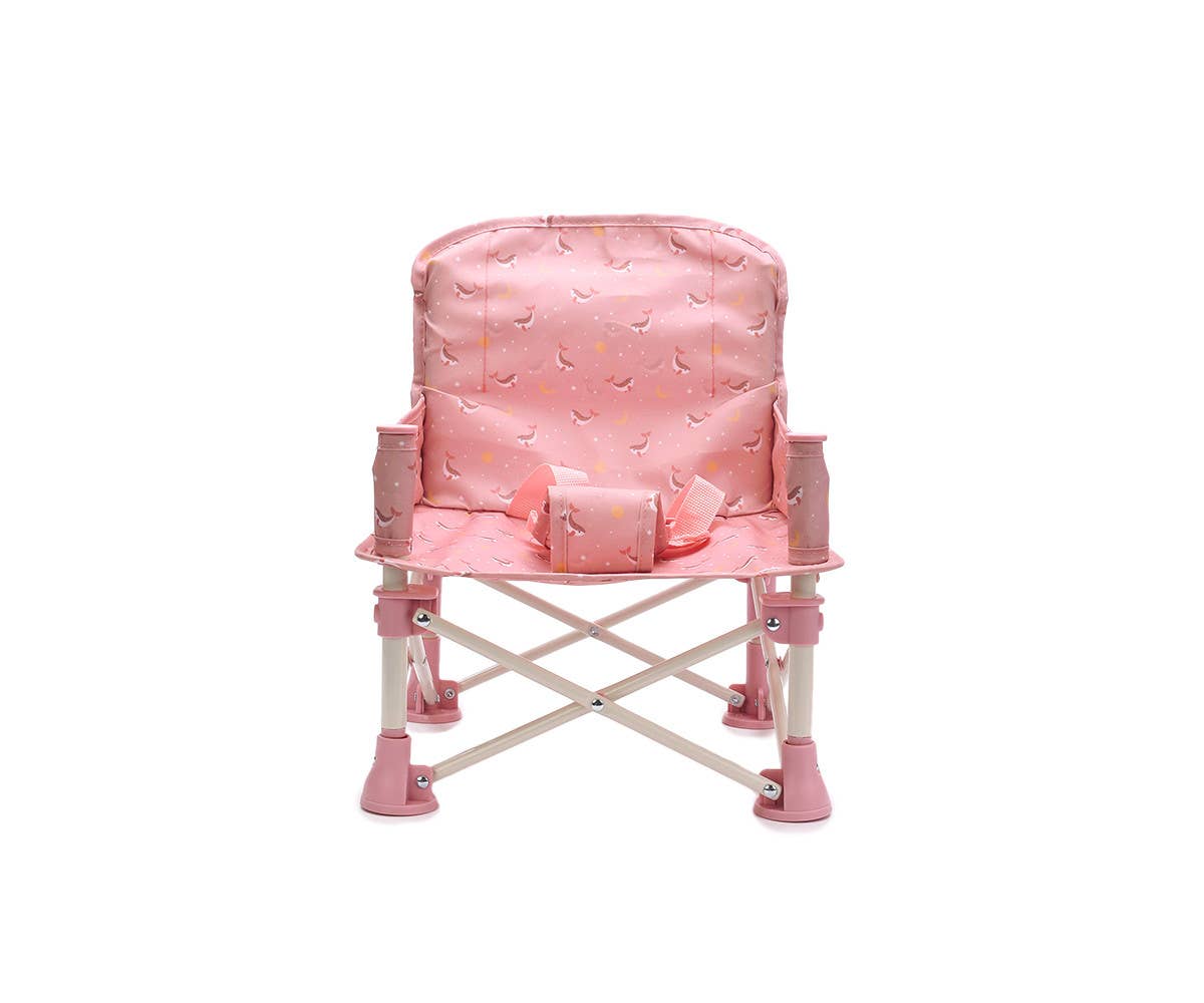 Chaise pliante enfant Baleine rose