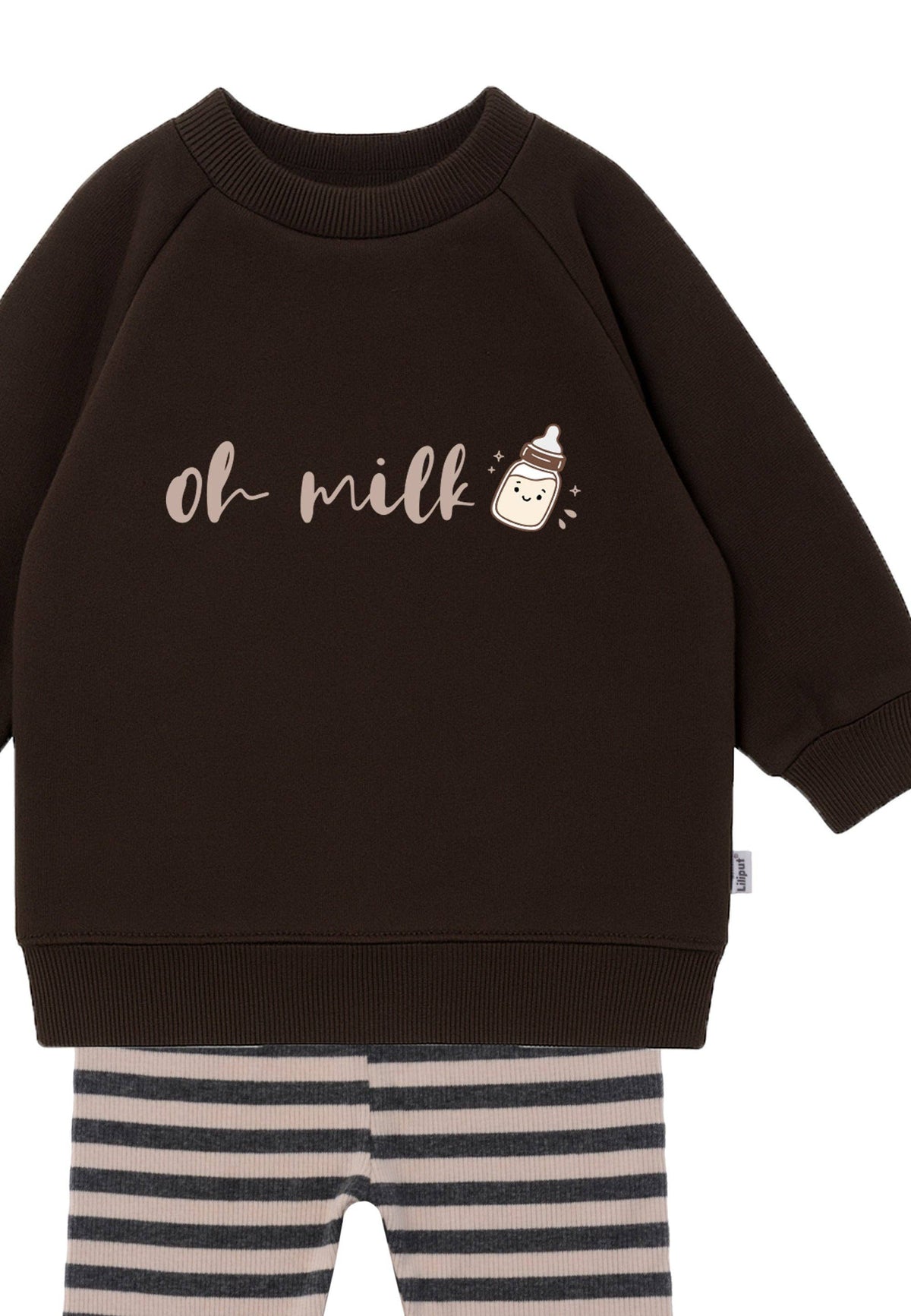 Ensemble 2 pièces composé d'un sweat-shirt et d'un legging « oh milk »