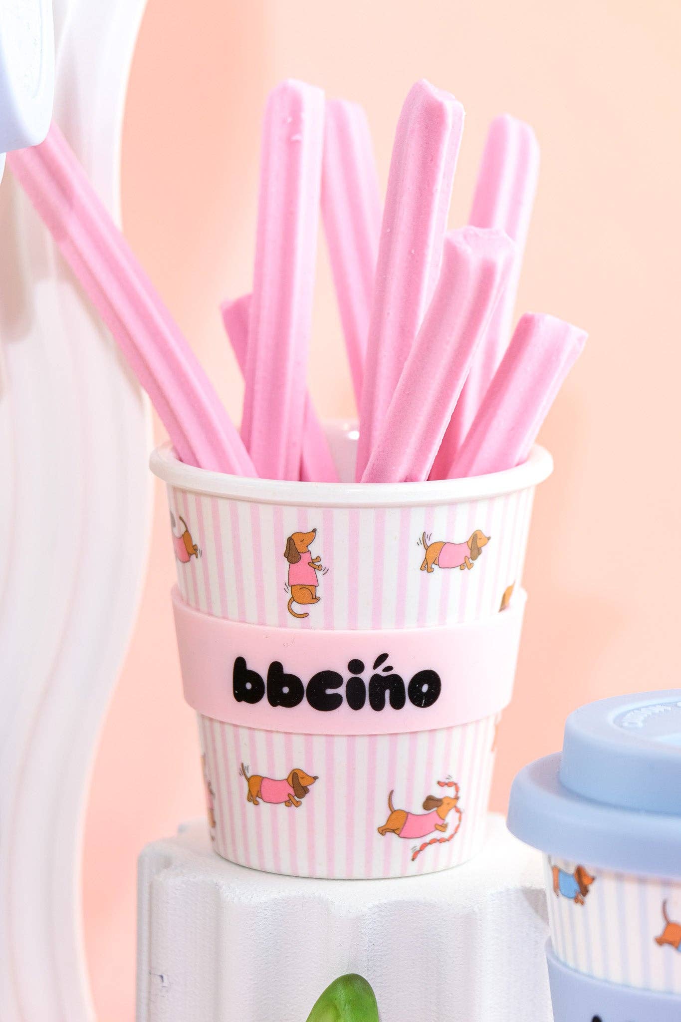 Tasse Babycino Teckel Rose - 120ml