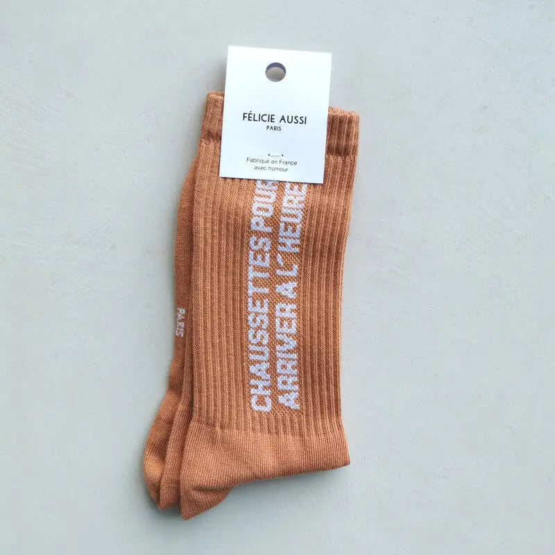 Chaussettes Pour arriver à l'heure