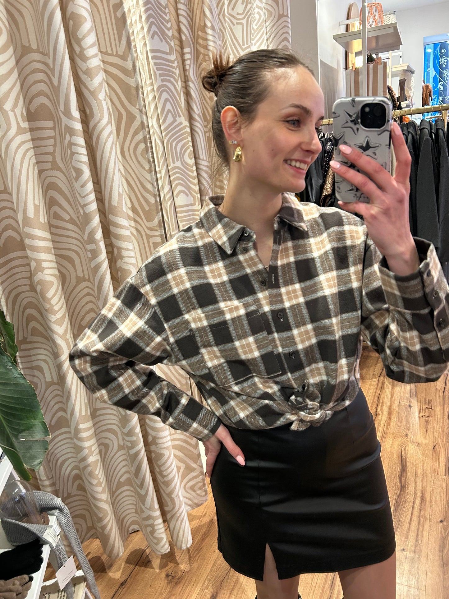 Chemise à carreaux OBJPETRA