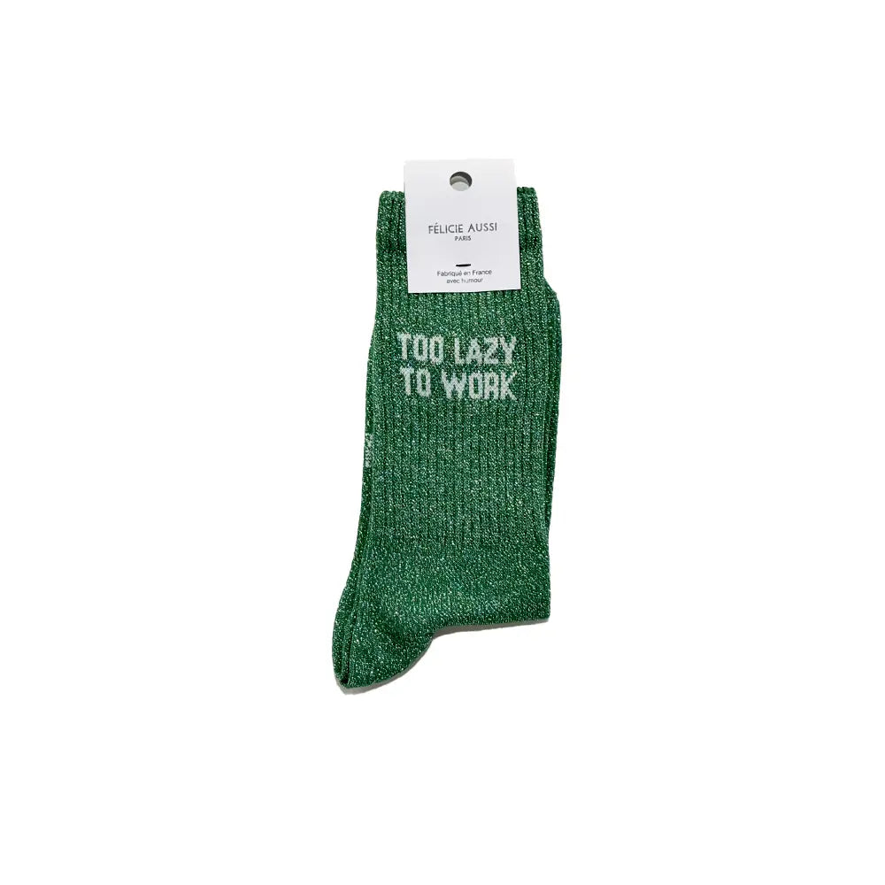 Chaussettes Too Lazy To Work