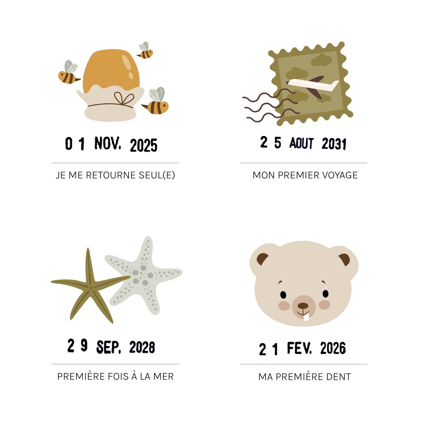 Affiche "Mes premières fois" - Ourson