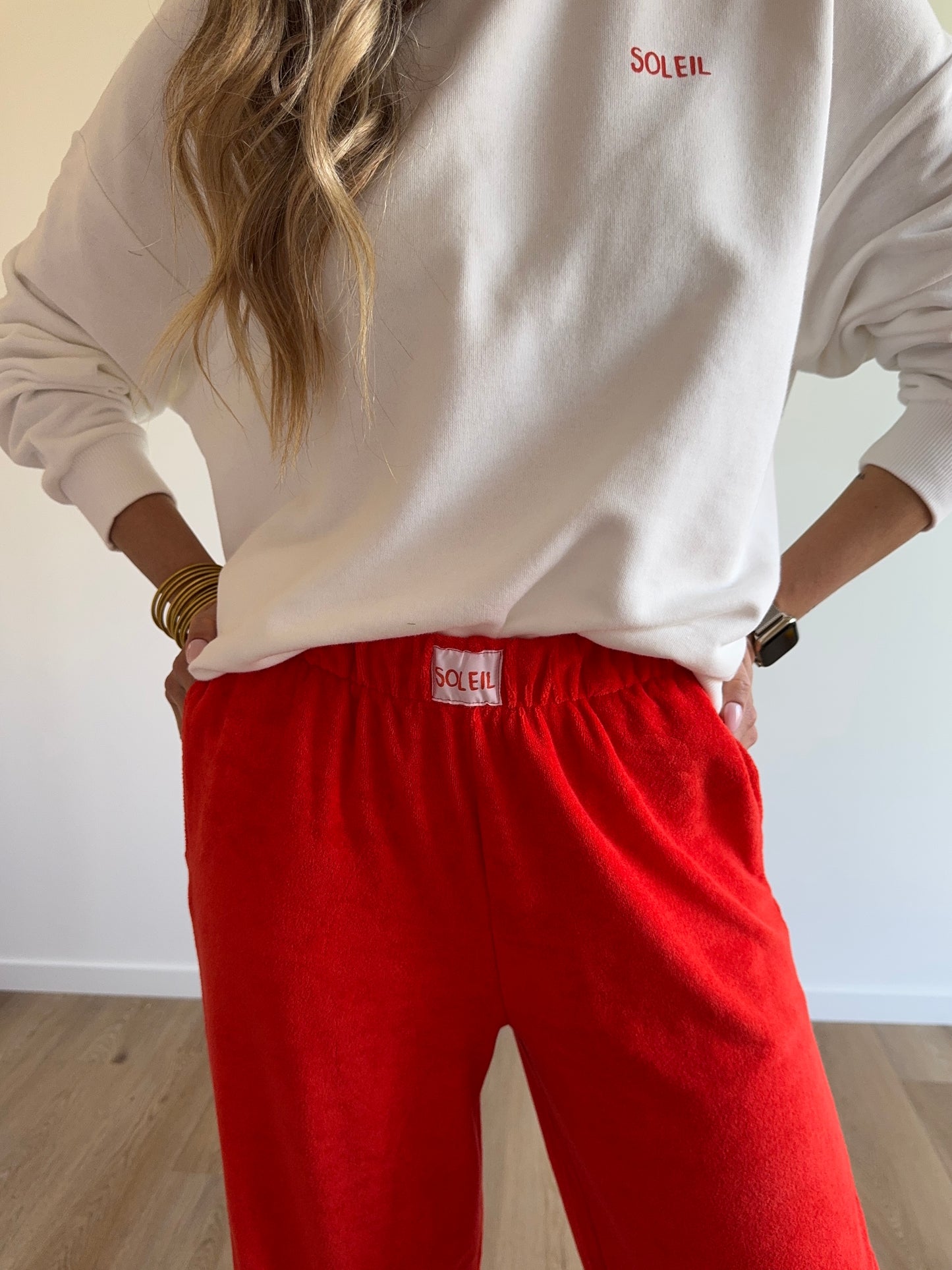 Pantalon LILOU soleil éponge orange