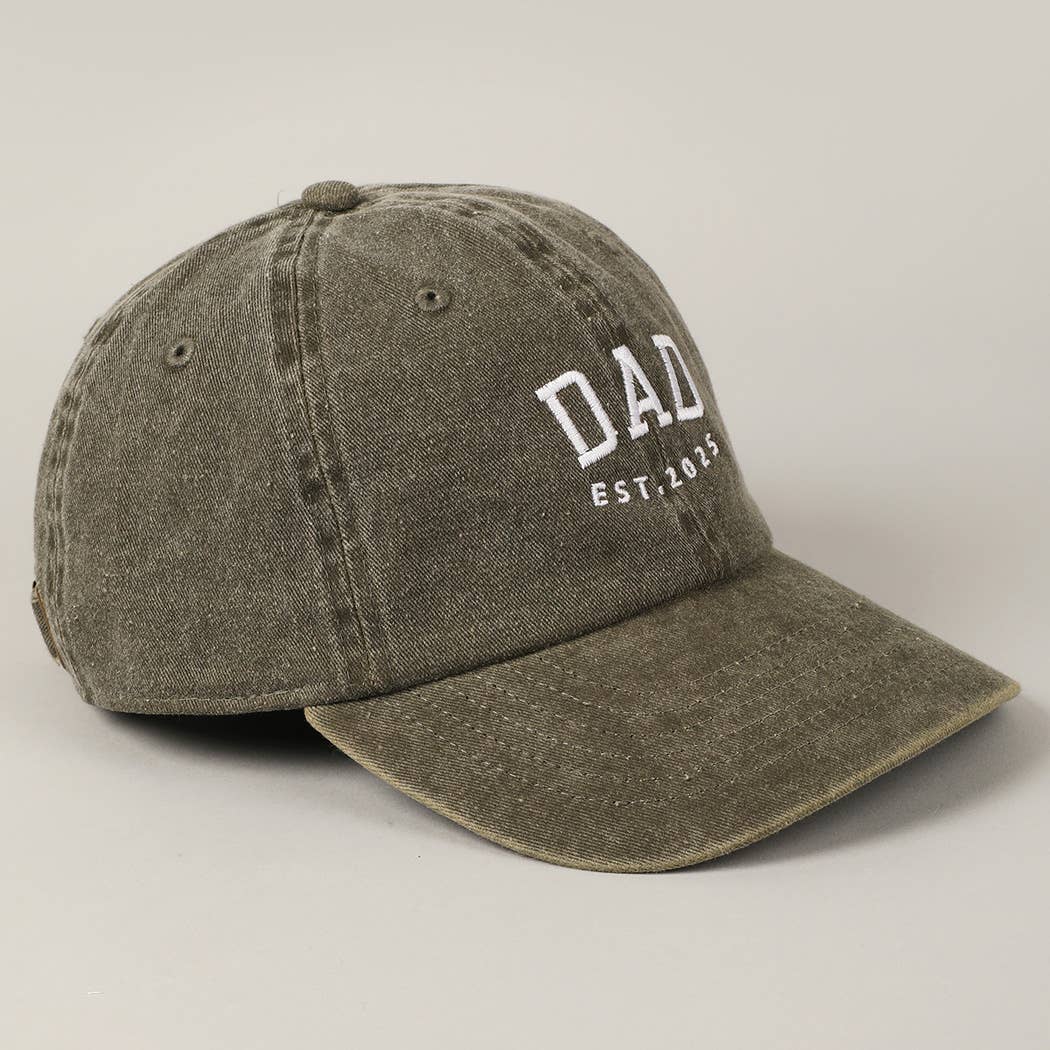 Casquette de baseball brodée « DAD EST.2025 »