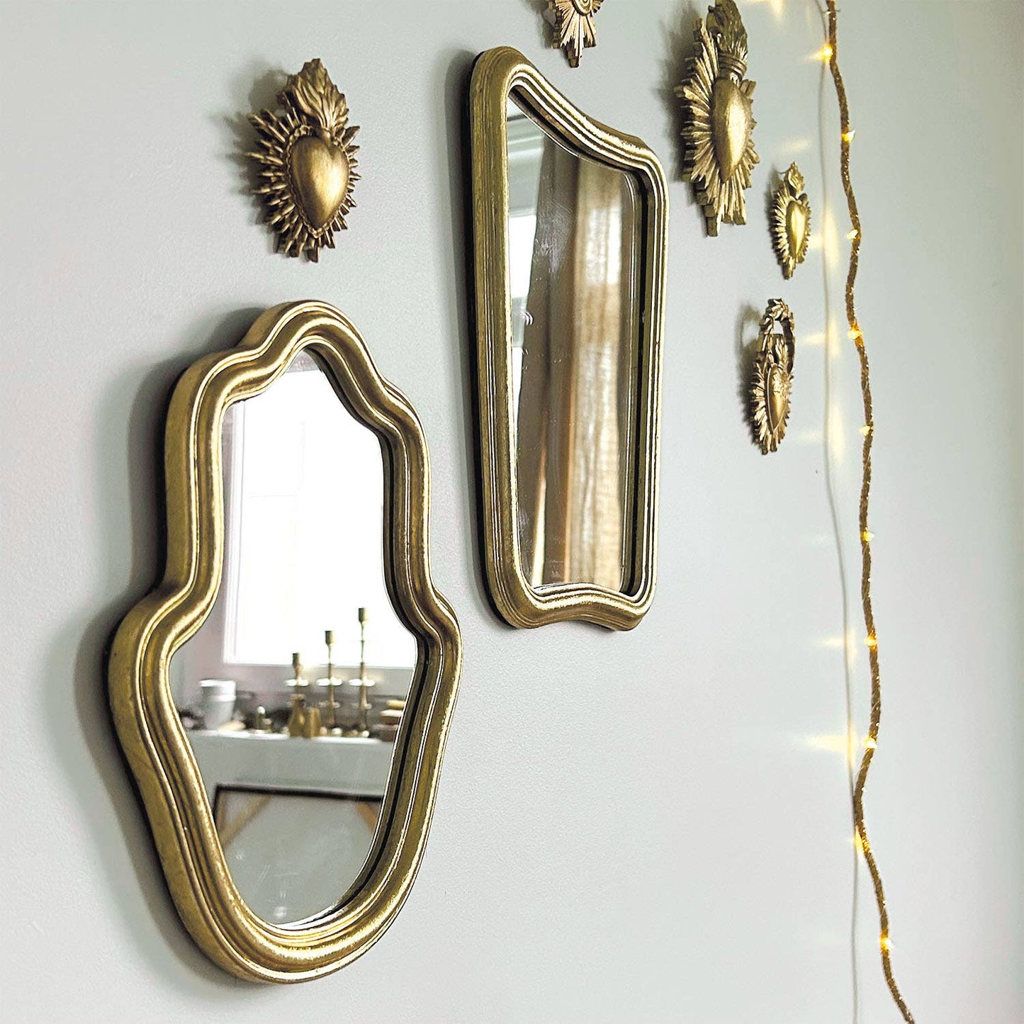 Déco Ex-voto pm doré L7,8 P1,1 H9,7cm