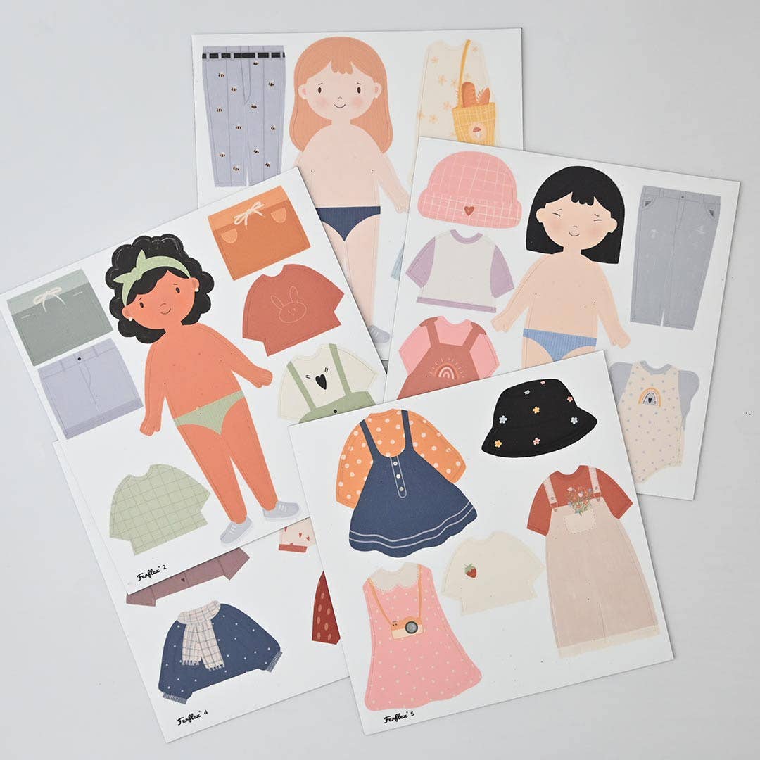 POUPEE MAGNETIQUE - SILHOUETTE A HABILLER – FILLE