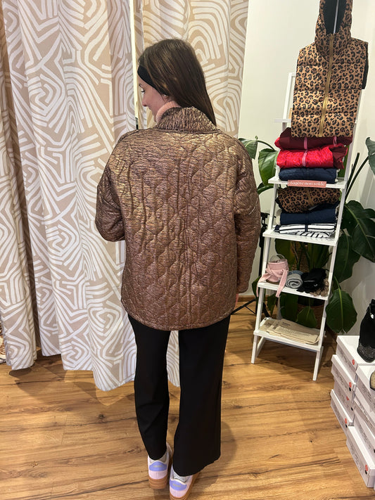 Veste matelassée mordoré