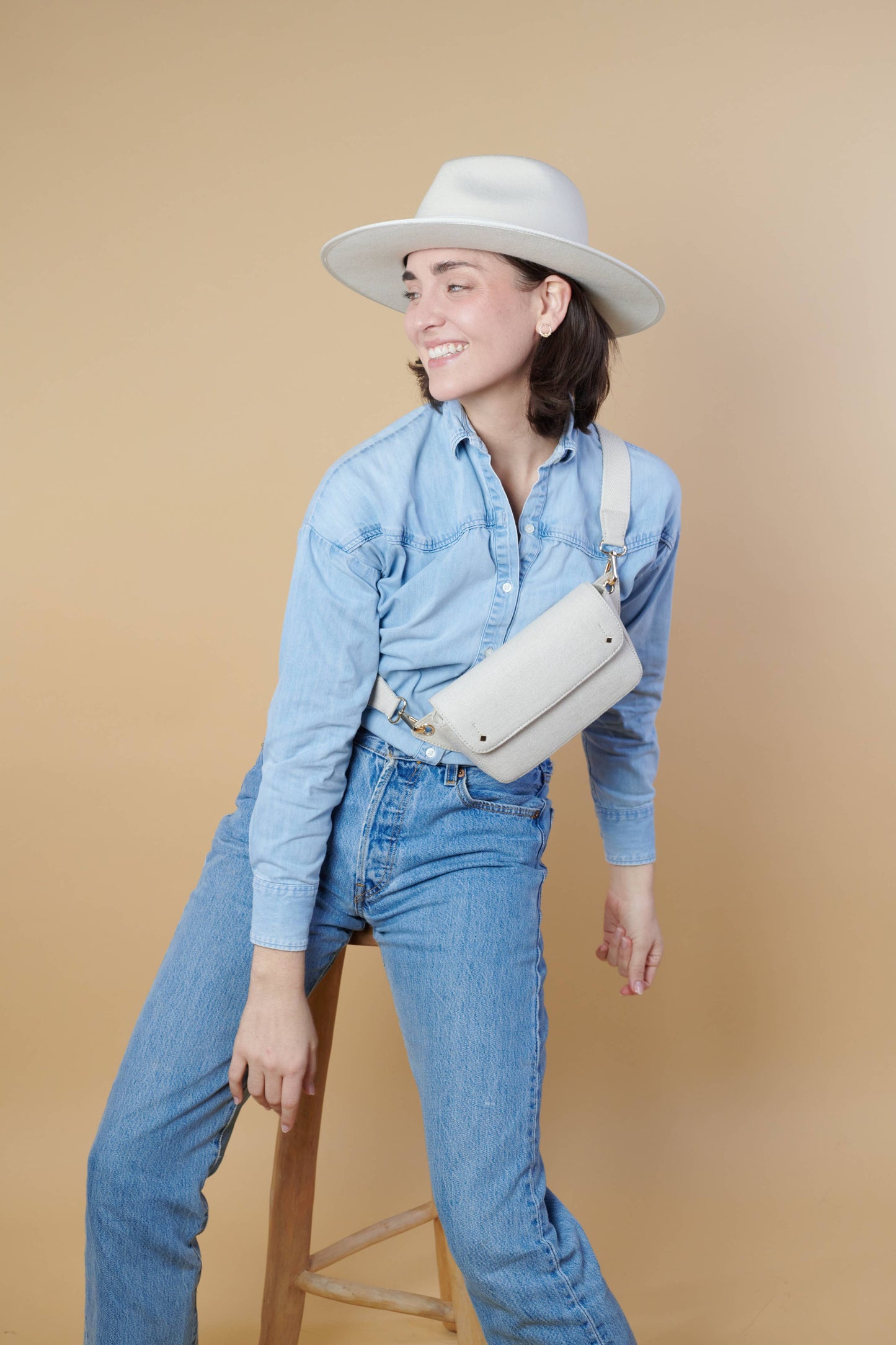 SAC BANANE COTON LIN EMILIE