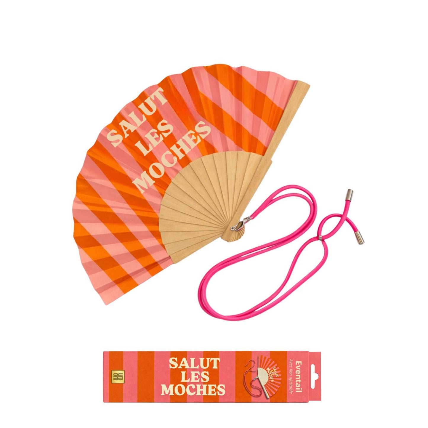 Eventail avec Bandoulière et Boîte Cadeau - Salut Les Moches