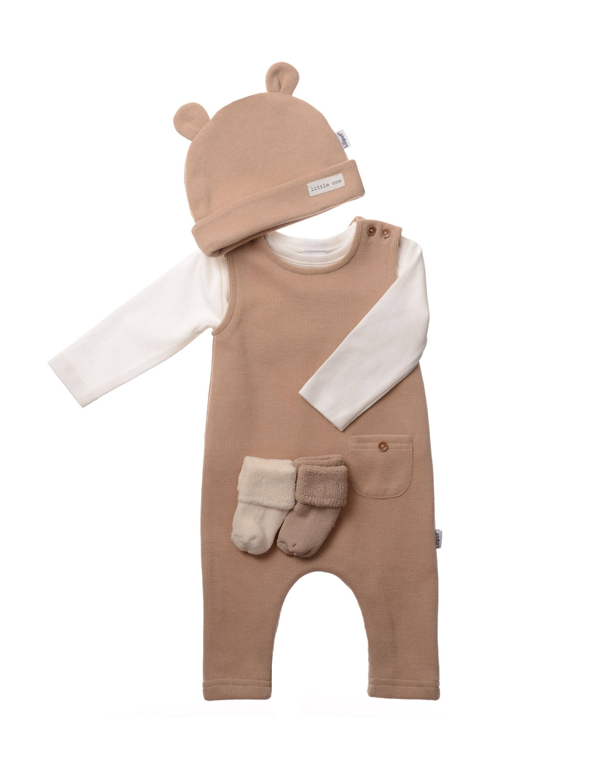 Ensemble côtelé beige 5 pièces