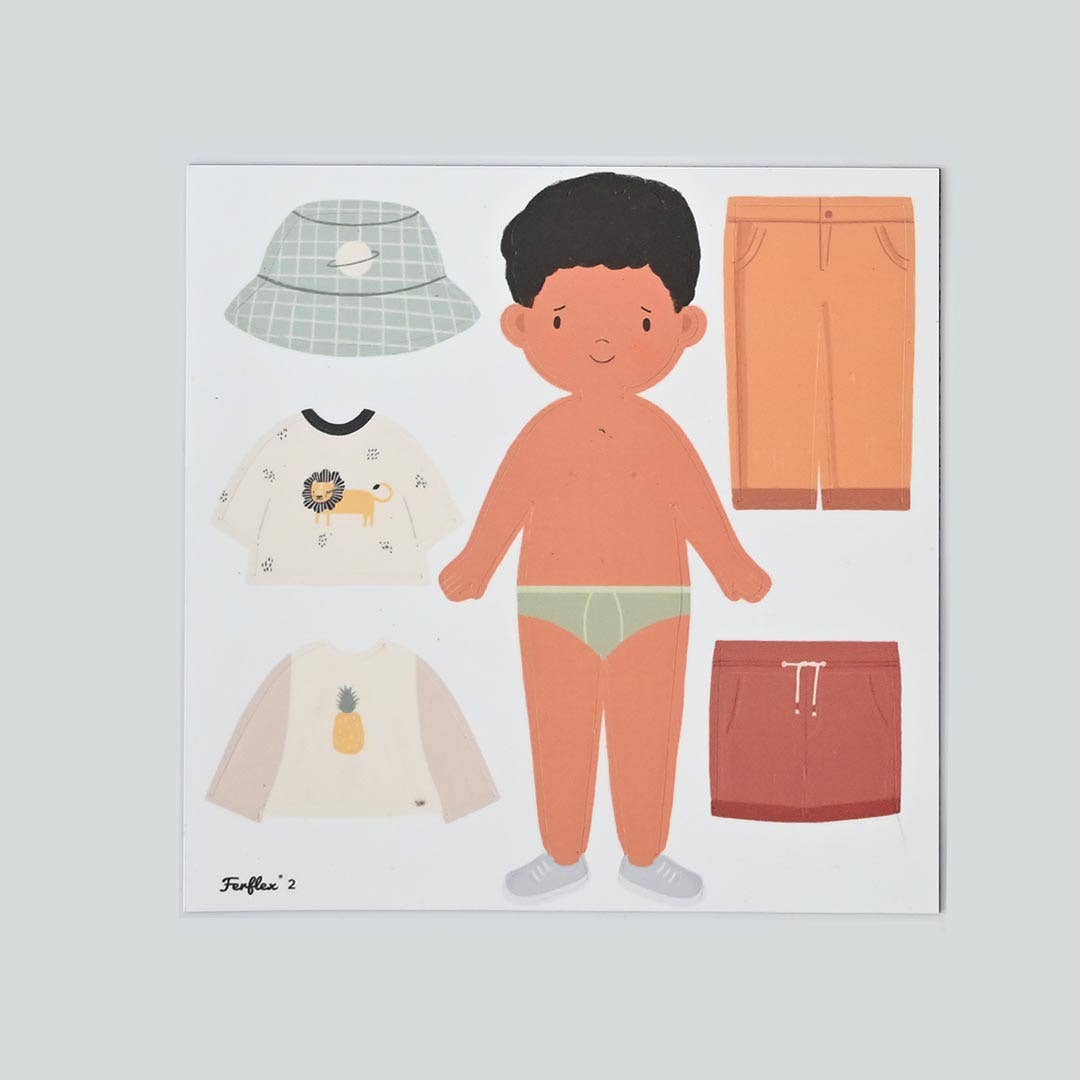 POUPEE MAGNETIQUE - SILHOUETTE A HABILLER – GARÇON