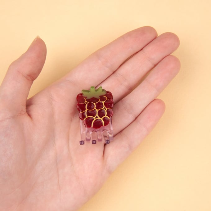 Mini pince à cheveux Framboise