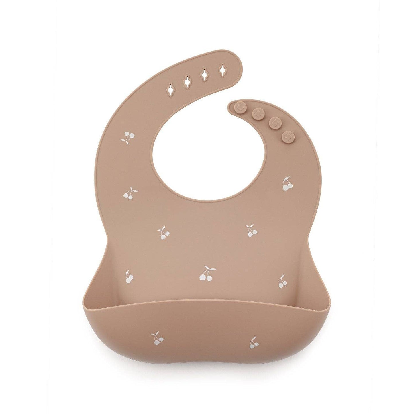 Bavoir en silicone Cerise