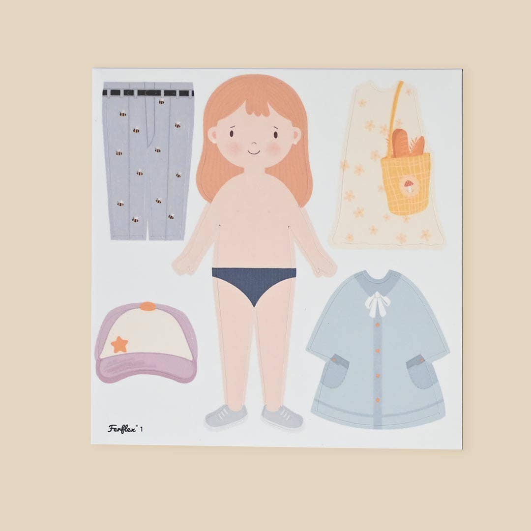 POUPEE MAGNETIQUE - SILHOUETTE A HABILLER – FILLE