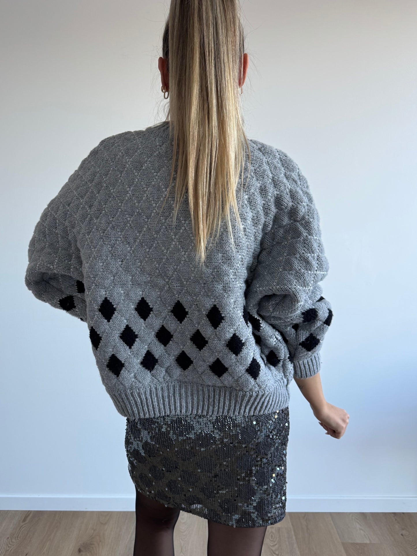 Veste cardigan gris IHCORTANA