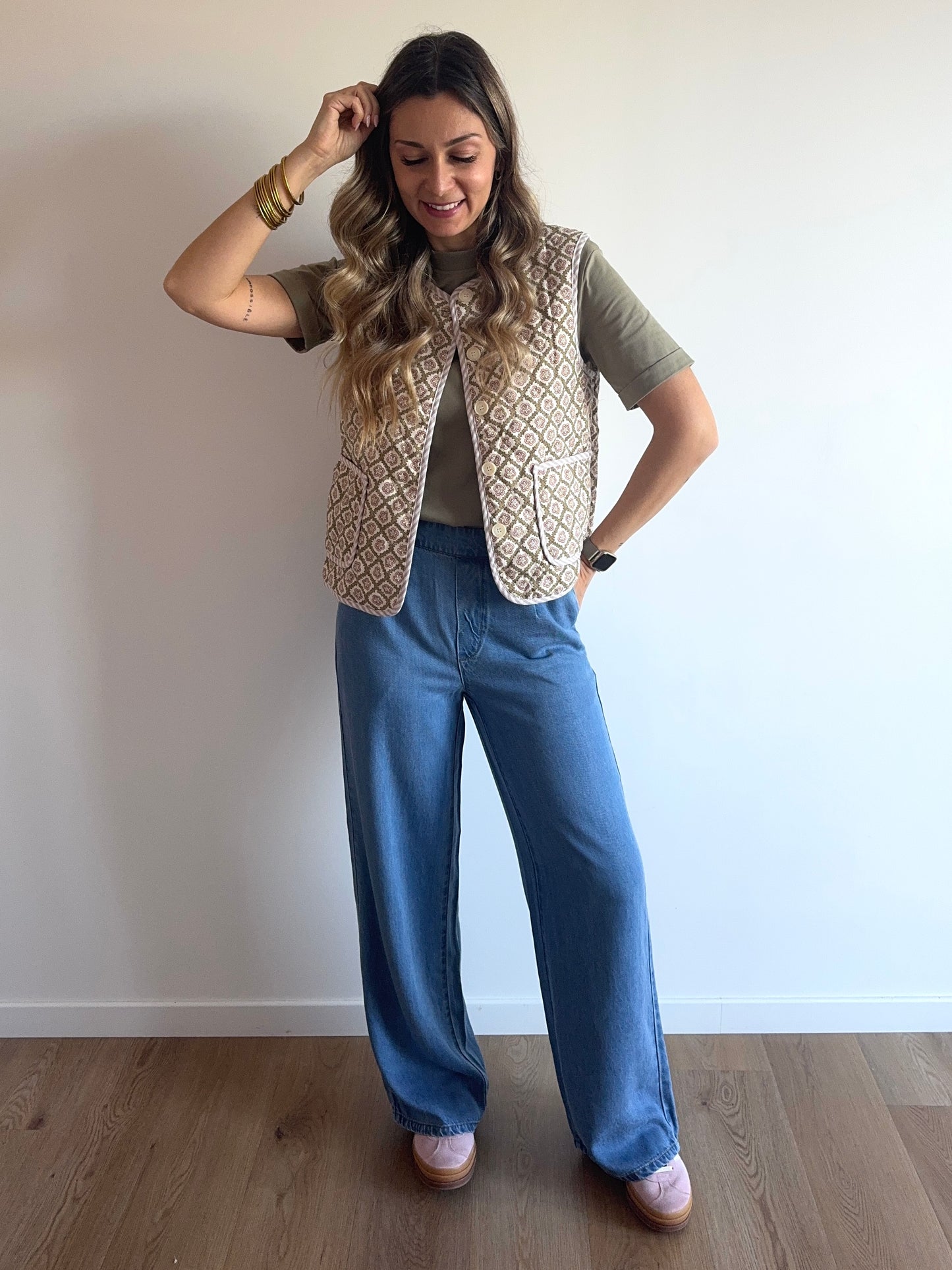 Pantalon Lisa Wide Light Blue Denim