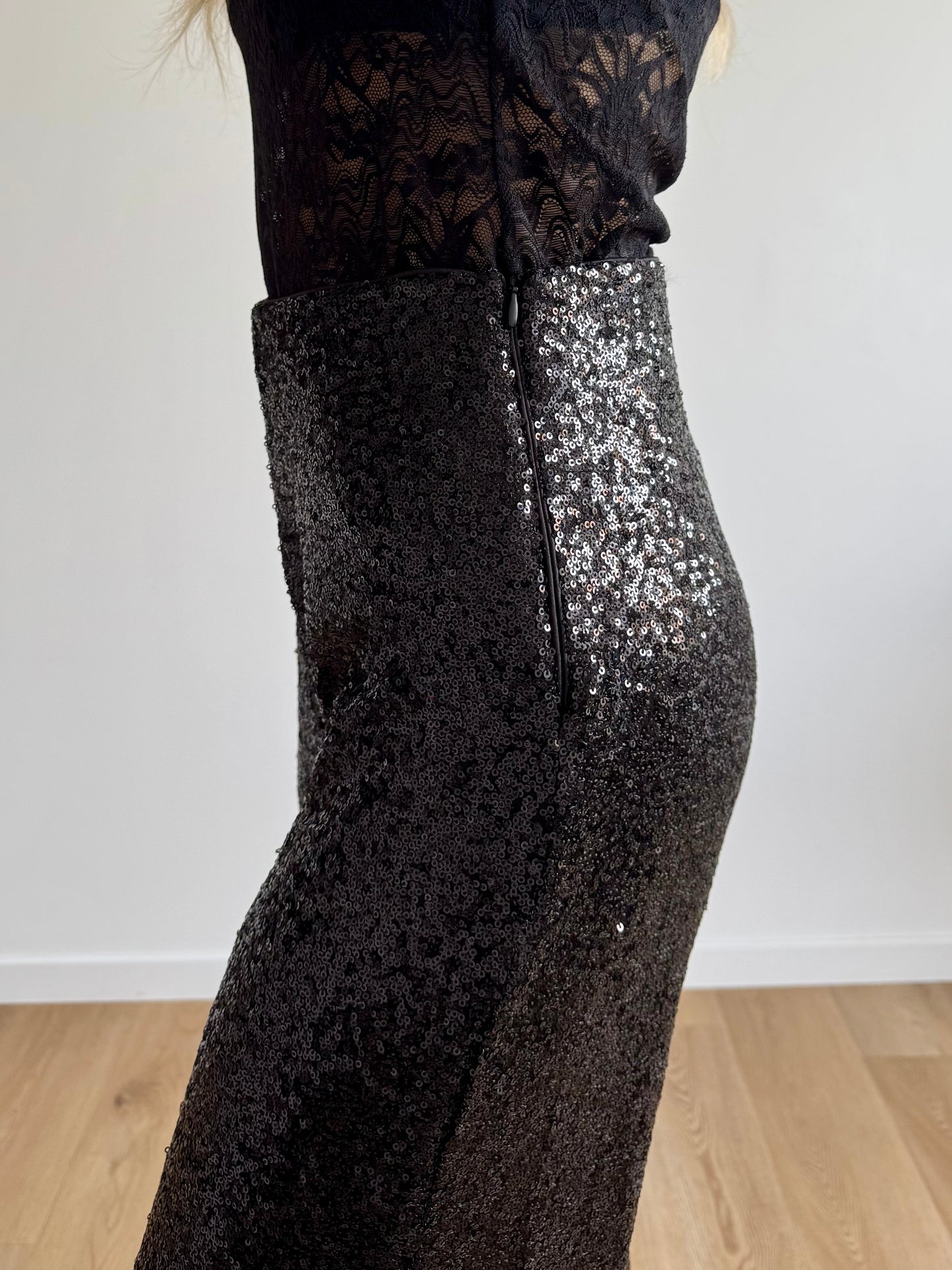 Pantalon noir à paillettes IHFAUCA