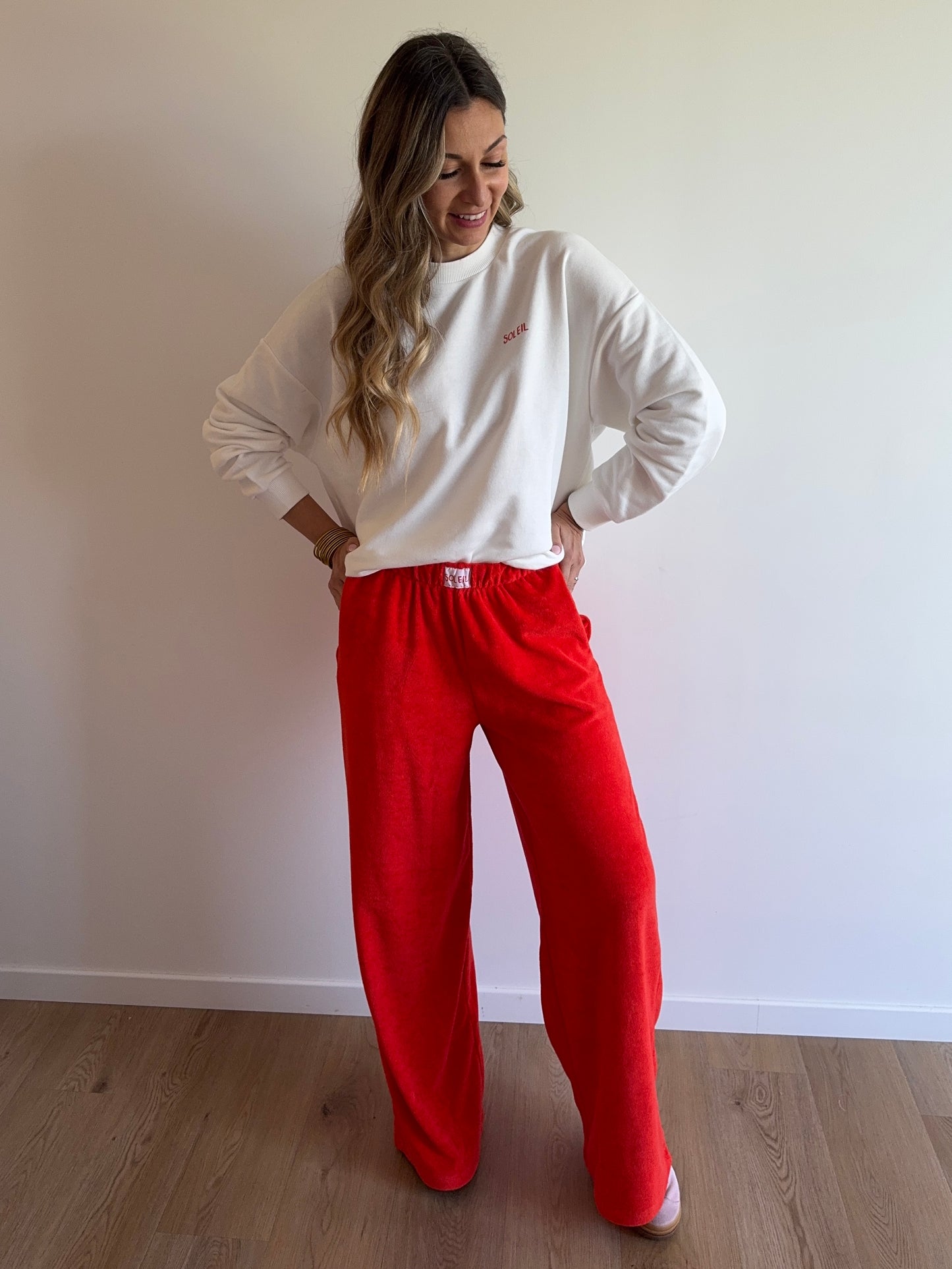 Pantalon LILOU soleil éponge orange