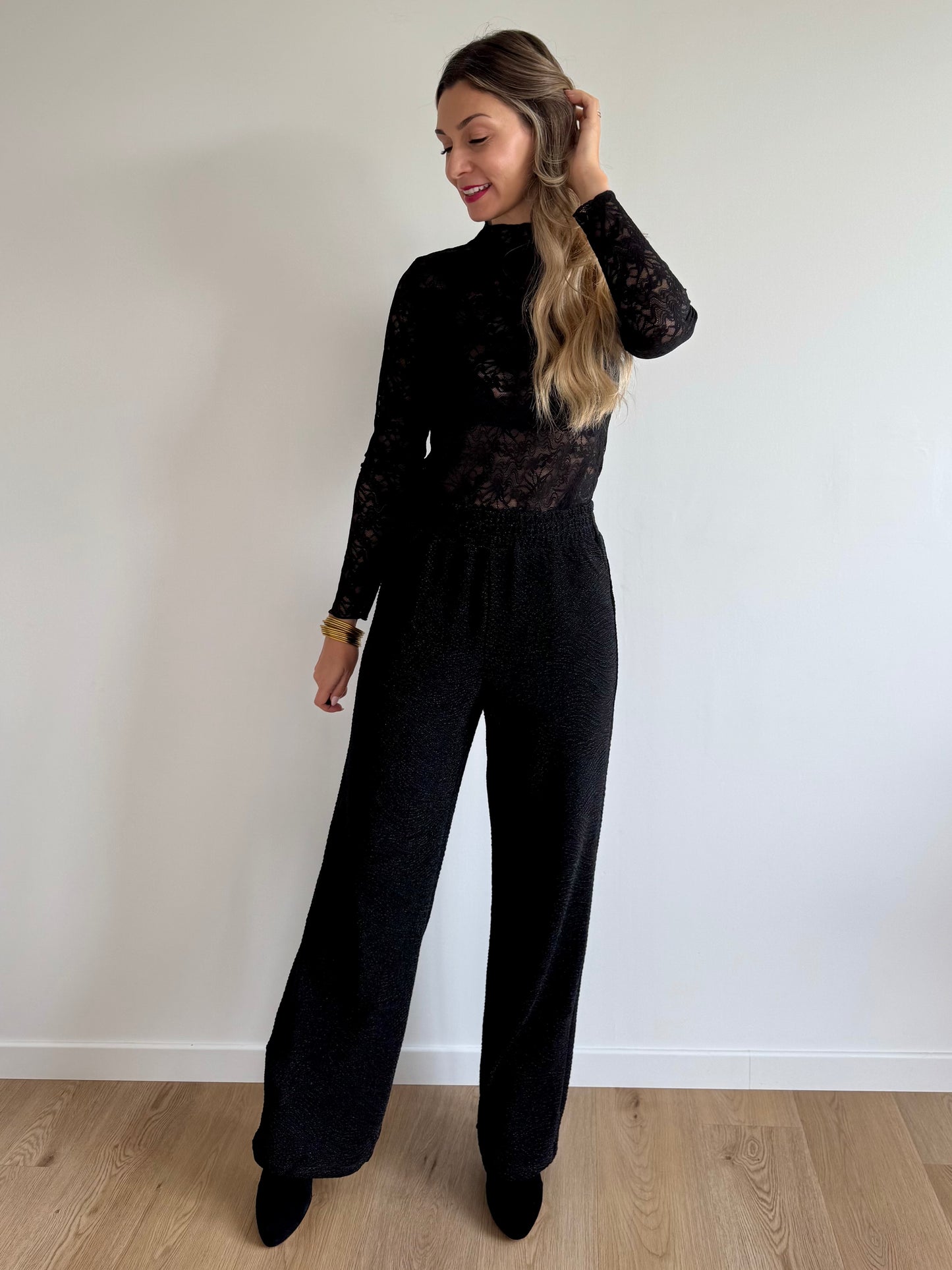 Pantalon noir pailletté INAREEN