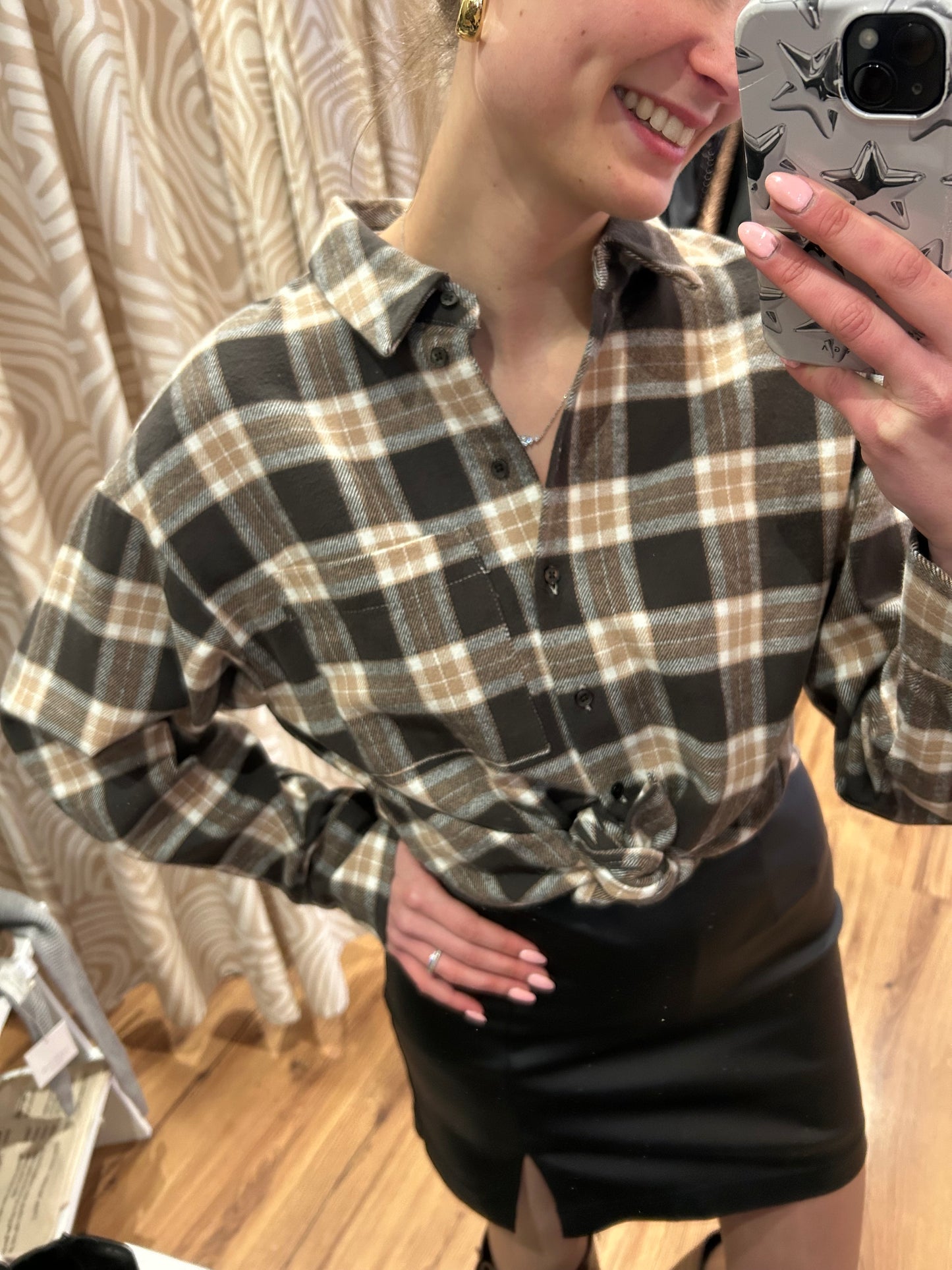 Chemise à carreaux OBJPETRA